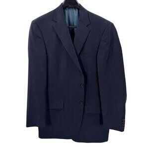 Hart Schaffner Marx Mens Black Blazer Size 44L Made In USA